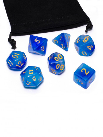 Набор игровых кубиков (желе синий белый) фото цена описание