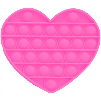 Игрушка-антистресс pop it сердце (розовый) фото цена описание