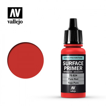 Краска vallejo серии surface primer - pure red 70624, грунтовка (17 мл) фото цена описание