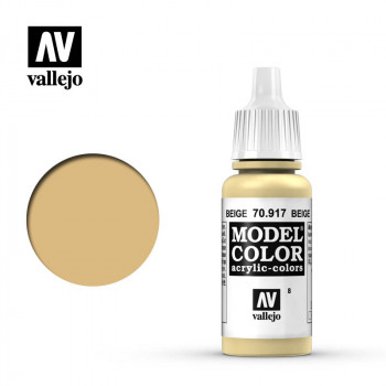 Краска vallejo серии model color - beige 70917, матовая (17 мл) фото цена описание