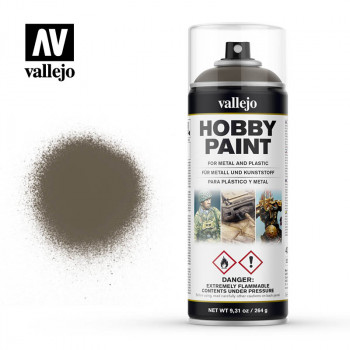 Аэрозольная грунтовка vallejo серии aerosol - us olive drab 28005 (400 мл) фото цена описание