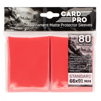 Протекторы Card-Pro для ККИ - Красные (80 шт.) 66x91 мм фото цена описание