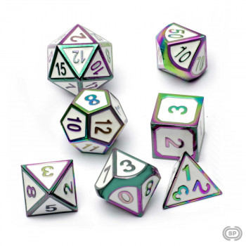 Набор игровых кубиков металлических STUFF PRO (белый, фуксия) фото цена описание