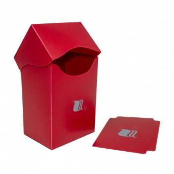 Пластиковая коробочка blackfire вертикальная - красная (80+ карт) фото цена описание