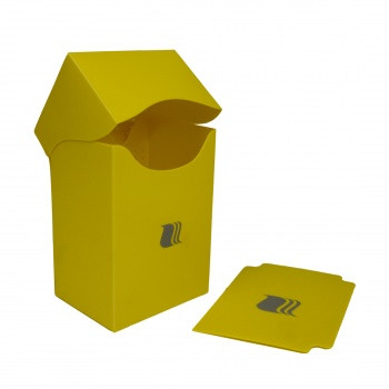 Пластиковая коробочка blackfire вертикальная - жёлтая (80+ карт) фото цена описание