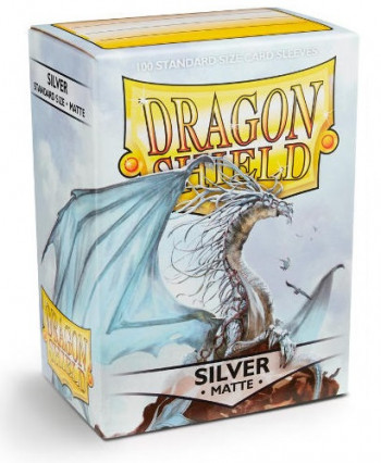 Протекторы dragon shield матовые silver (100 шт.) фото цена описание
